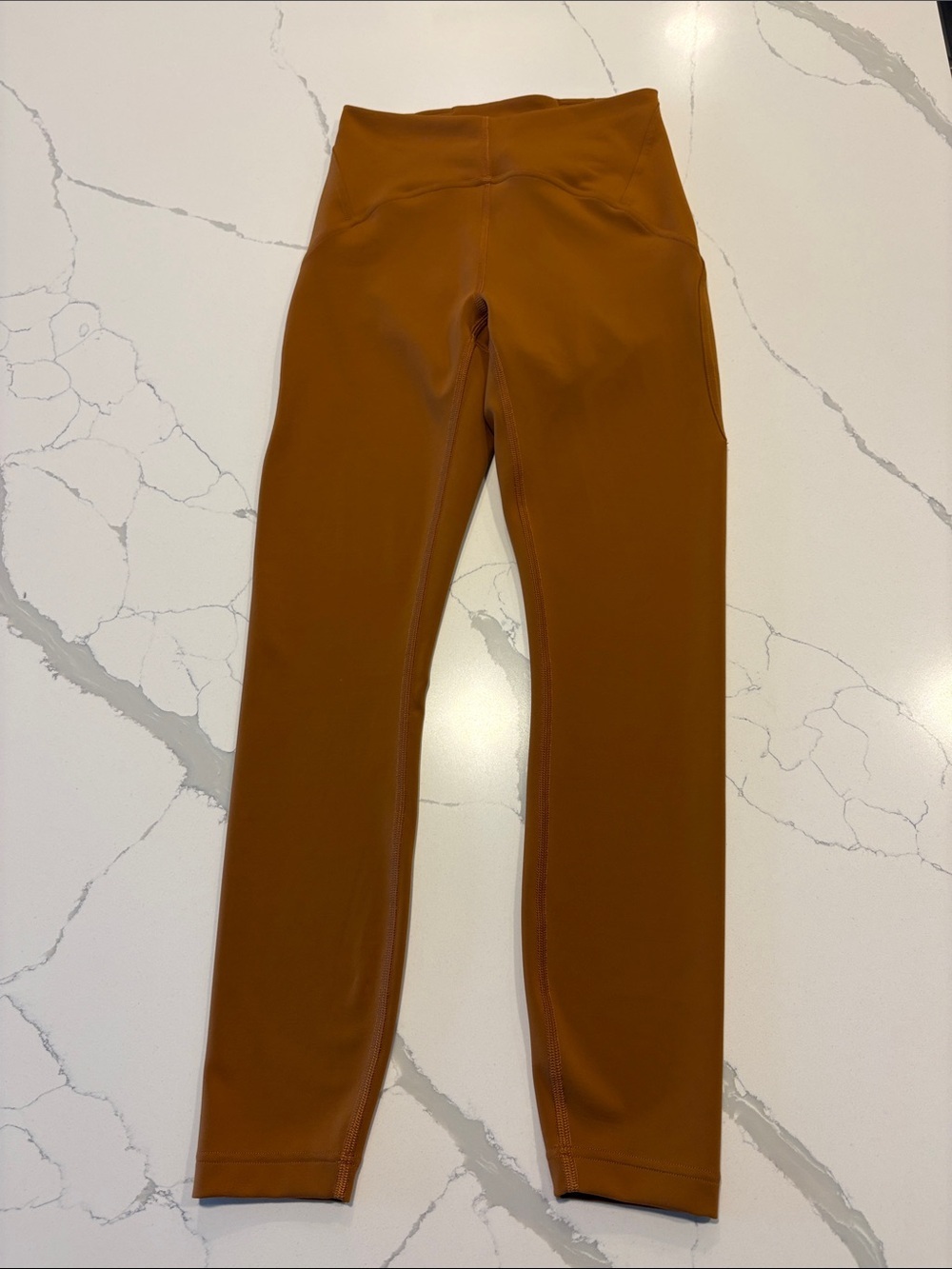 Lululemon Instill High-Rise Leggings 25” ~ 4 ~ Butternut Brown